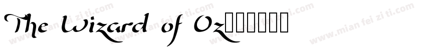 The Wizard of Oz字体转换